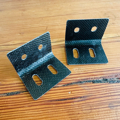 T3 frame carbon strap stays, 90-degree pair