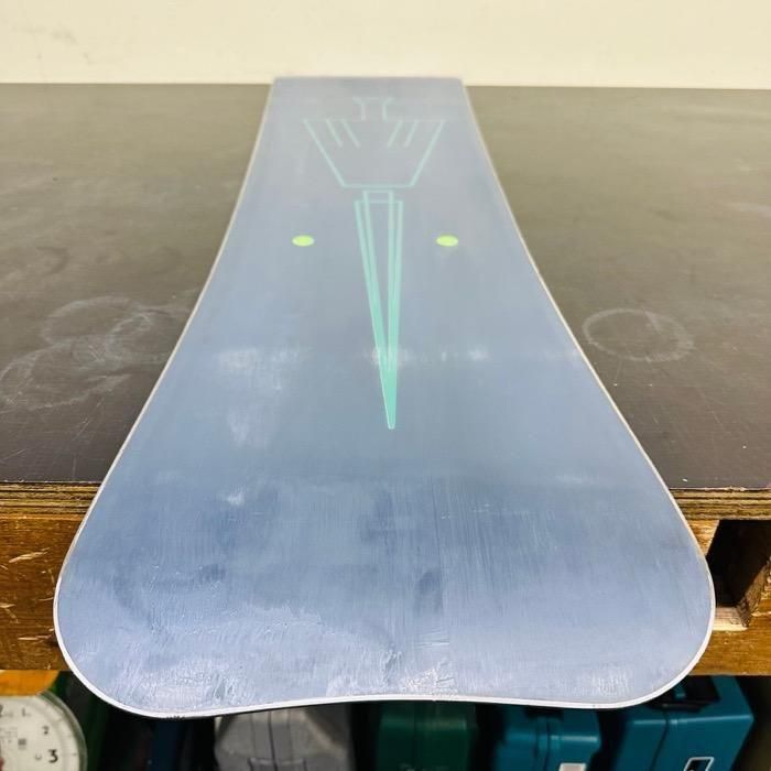 Actual board, running surface and edge close-up showing wear