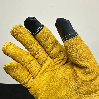 TOOLATE SPORTS Rib Work Leather Gloves – Touchscreen Compatible