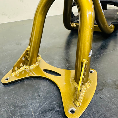 Front fork and board mounting plate