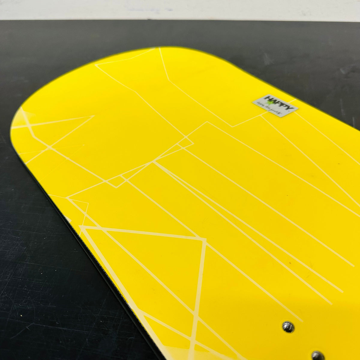 Used TORINITY DC PT Edition rear board, yellow topsheet detail and mounting inserts