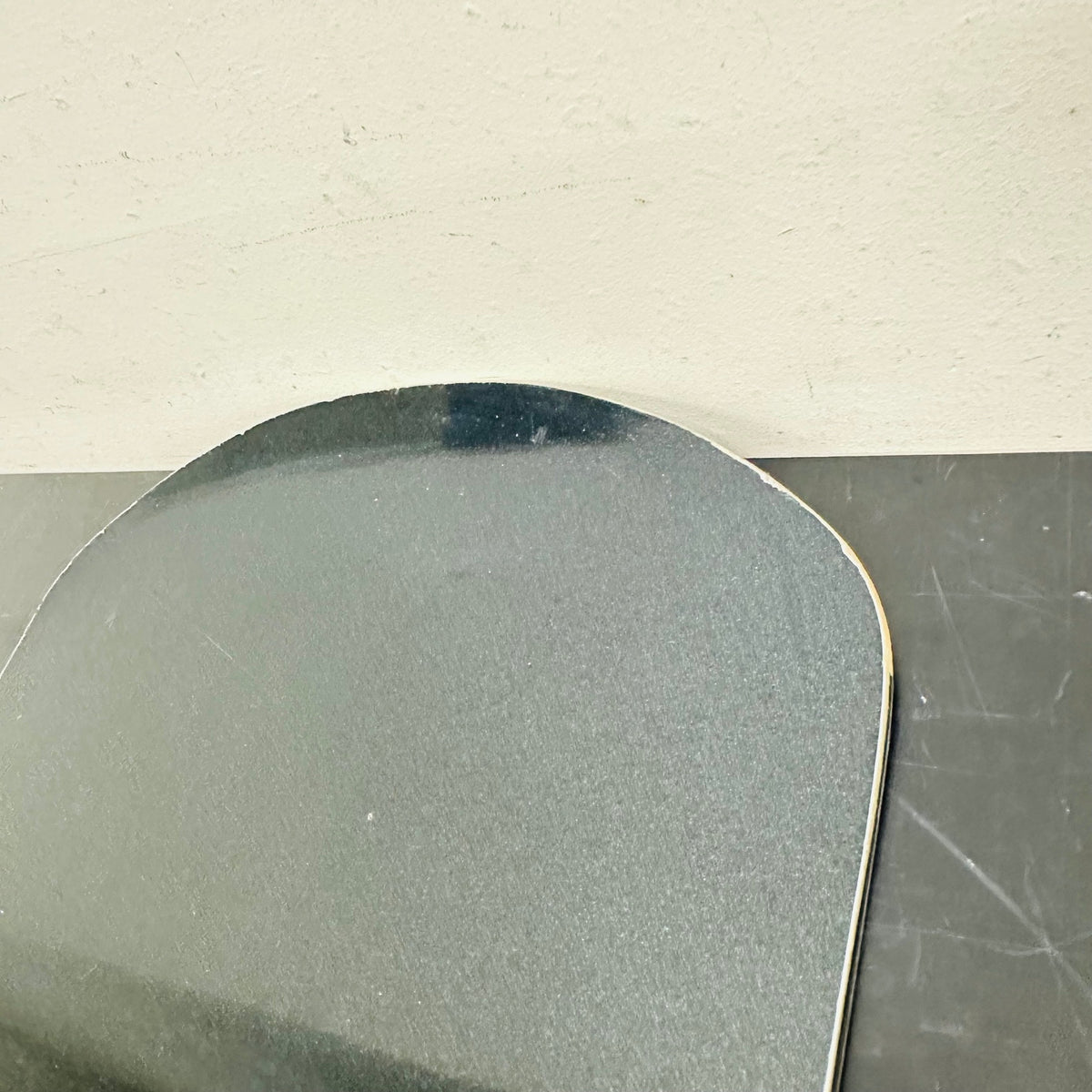Used TORINITY IT Forest Green hard-flex rear board, topsheet tip detail showing small chips and scratches