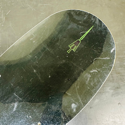 Actual used TORINITY IT front board, topsheet graphic with dirt and scratches